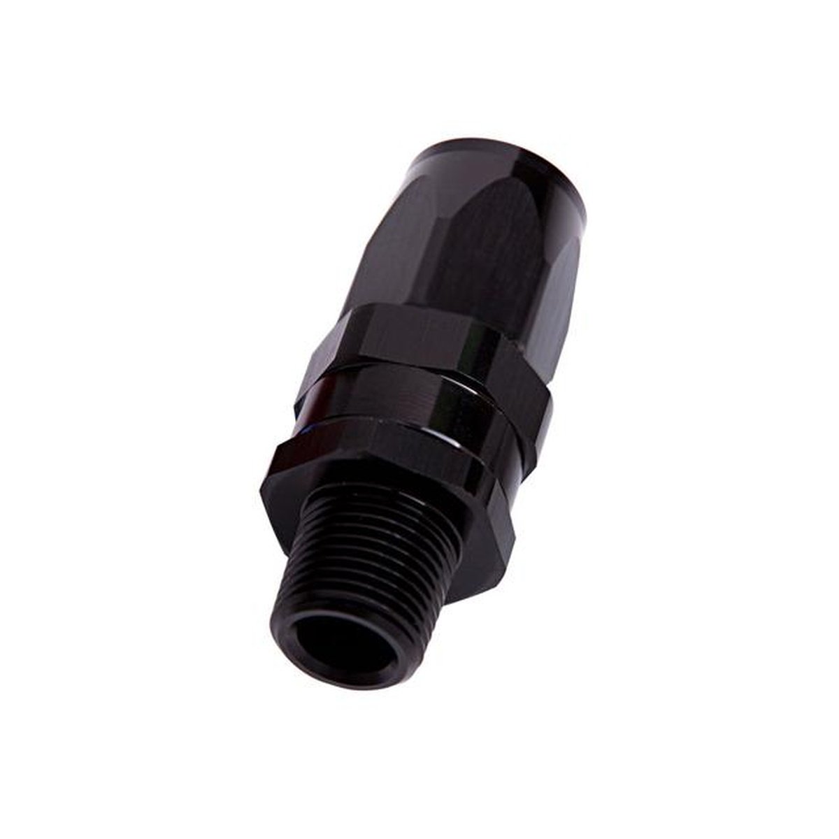 Aeroflow AF830-08-08BLK Male 1/2" Npt Straight To -8AN Black Full Swivel Straight