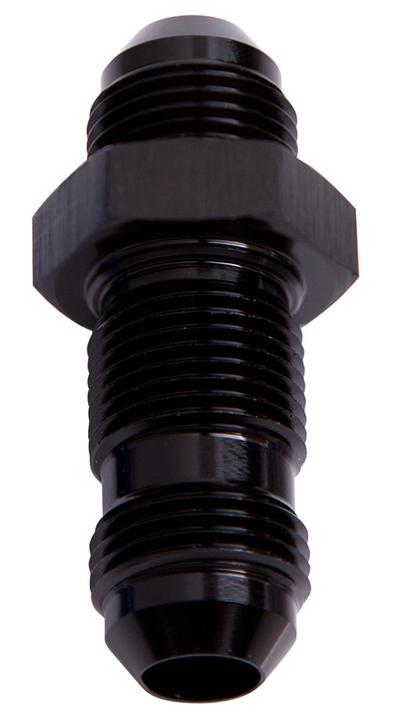 Aeroflow AF832-08BLK Straight Bulkhead -8AN Black