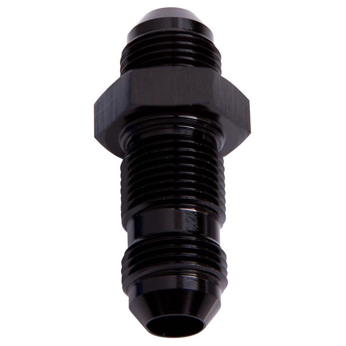 Aeroflow AF832-06BLK Straight Bulkhead -6AN Black
