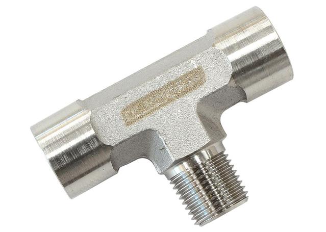 Aeroflow AF835-02SS 1/8" Bspt Female Tee Male Side Male On Side