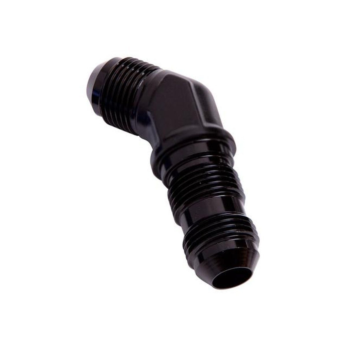 Aeroflow AF837-08BLK 45Deg Bulkhead -8AN Black
