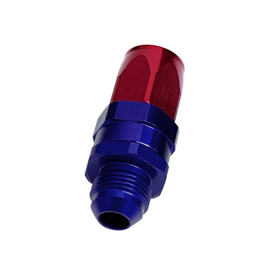 Aeroflow AF840-08 Male -8AN To -8AN Hose End Blue Straight Male To Male AF840-08