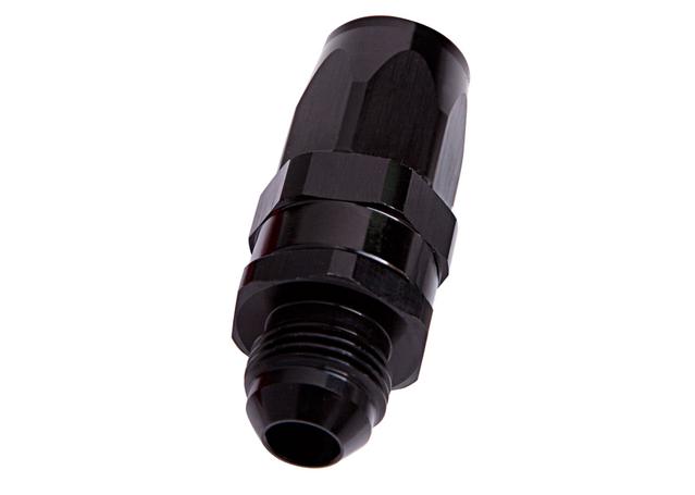 Aeroflow AF840-08BLK Male -8AN To -8AN Hose End Black Straight Male To Male AF840-08BLK