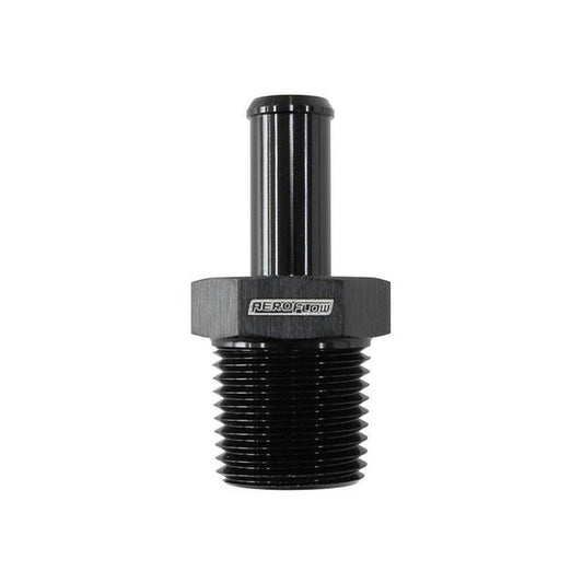Aeroflow AF841-08-08ANBLK Black Male 1/2" Npt To -8AN Barb Straight Suits 100/450 Series Hose