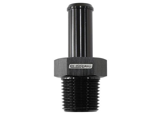 Aeroflow AF841-08ANBLK Black Male 3/8" Npt To -8AN Barb Straight Suits 100/450 Series Hose