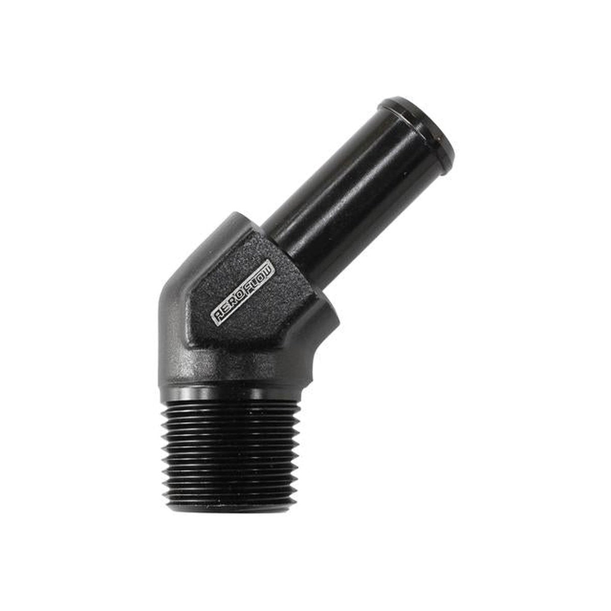 Aeroflow AF845-04ANBLK 45Deg 1/8" Npt To -4 100/450 Series Hose Suits Braided
