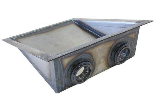 Aeroflow AF85-1000 Steel Sump Extension Weld-On 2 X -12ORB Female Ports