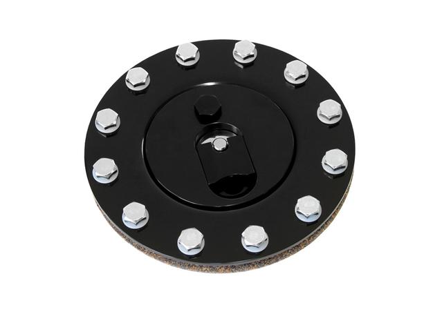 Aeroflow AF85-2000BLK Black Aluminium Fuel Cap Anodised Black