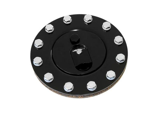 Aeroflow AF85-2000BLK Black Aluminium Fuel Cap Anodised Black