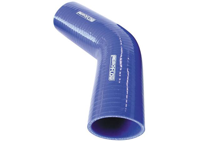 Aeroflow AF9002-125 Silicone Hose 45Deg; Blue 1.25" 32mm x 145mm Leg