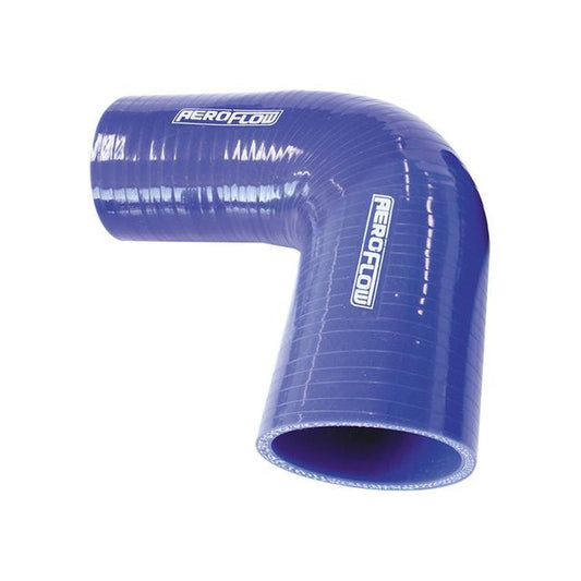 Aeroflow Silicone Hose Reducer 90 Deg Blue ID 1.00-.70" 25-16mm, Wall 4.5x125mm
