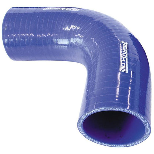 Aeroflow AF9003-100 Silicone Hose 90Deg; Blue 1.00" 25.4mm x  120mm Leg