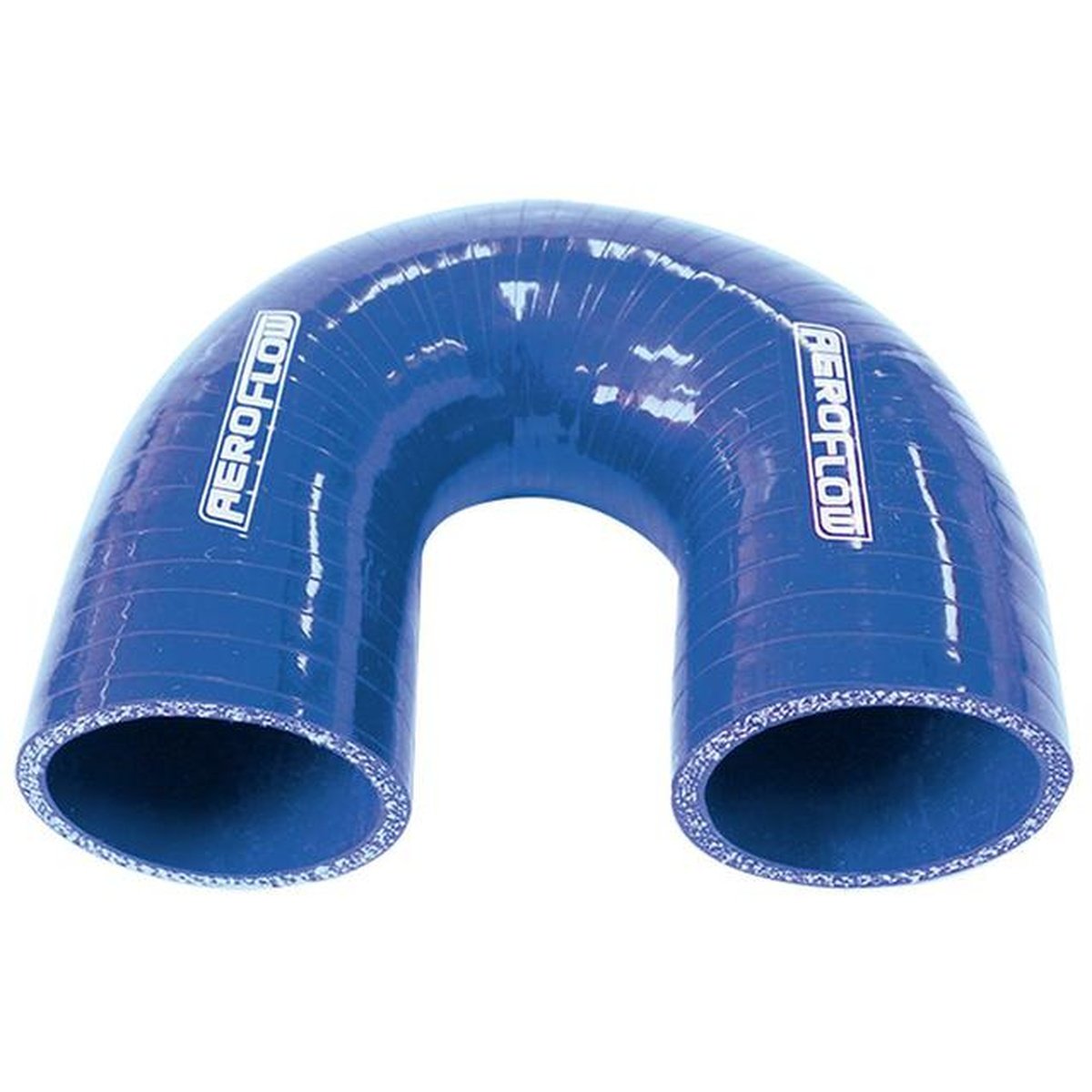 Aeroflow AF9006-250 Silicone Hose 180 Deg; Blue  2.50" 63mm x 100mm Leg