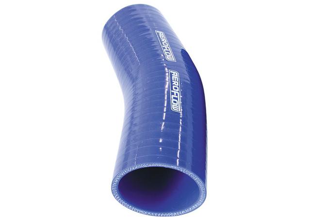 Aeroflow AF9007-350 Silicone Hose 23 Deg; Blue  3.50" 90mm x 125mm Leg