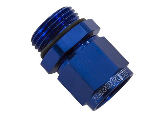 Aeroflow AF907-06 -6ORB To Female -6 Swivel Nut Blue