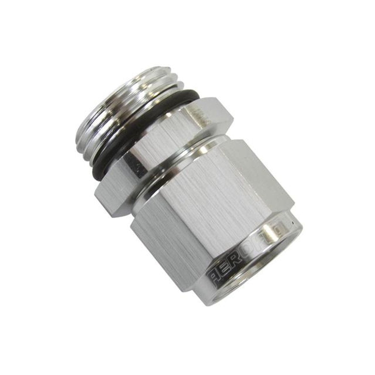Aeroflow AF907-10-08S -8ORB To Female -10 Swivel Nut Silver