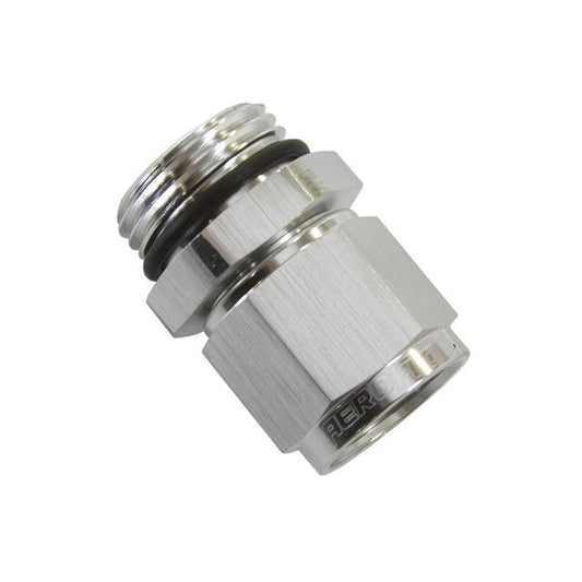 Aeroflow AF907-10-08S -8ORB To Female -10 Swivel Nut Silver