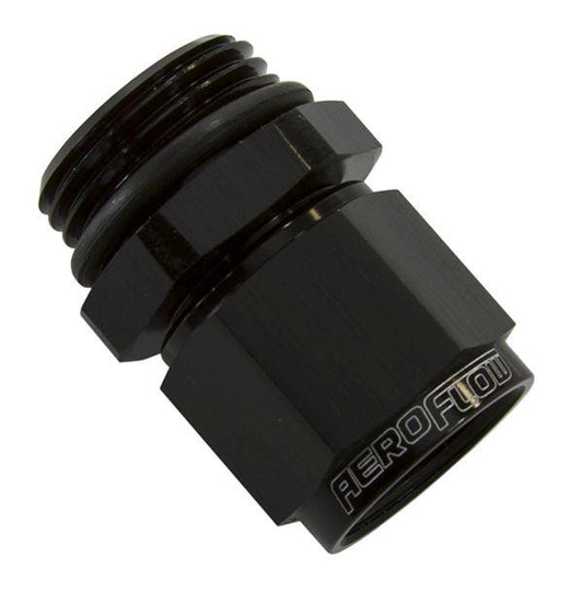 Aeroflow AF907-12BLK -12ORB To Female -12 Swivel Nut Black