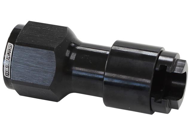 Aeroflow AF908-08-02BLK 3/8" Push On EFI To -8ORB Port Black Quick Connect EFI