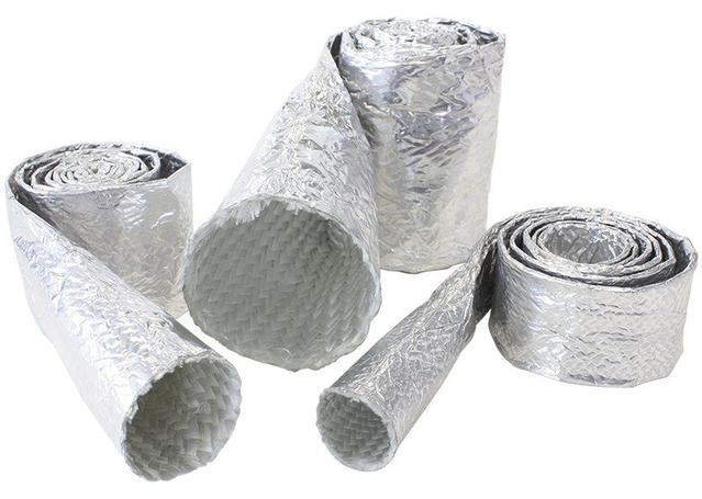 Aeroflow AF91-5002 Aluminised Sleeve 1-1/8-1-1/2" Silver Finish 1M / 3Ft