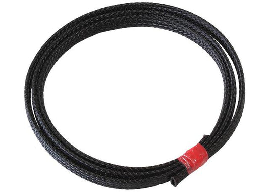 Aeroflow AF91-7550 1/4" 7.6 Meter Heat Flex Braid Black Tight Weave High Coverage