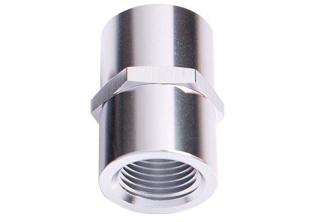 Aeroflow AF910-08S Female Coupler 1/2" Npt Silver Female To Female
