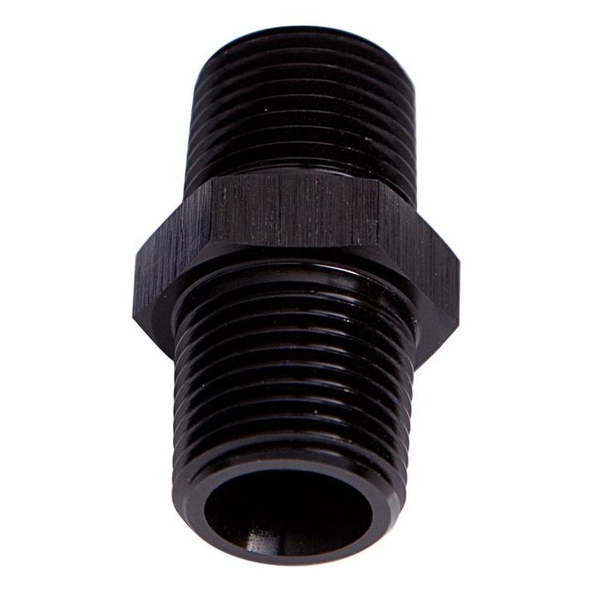 Aeroflow AF911-04BLK Male Coupler 1/4" Npt Black Male To Male