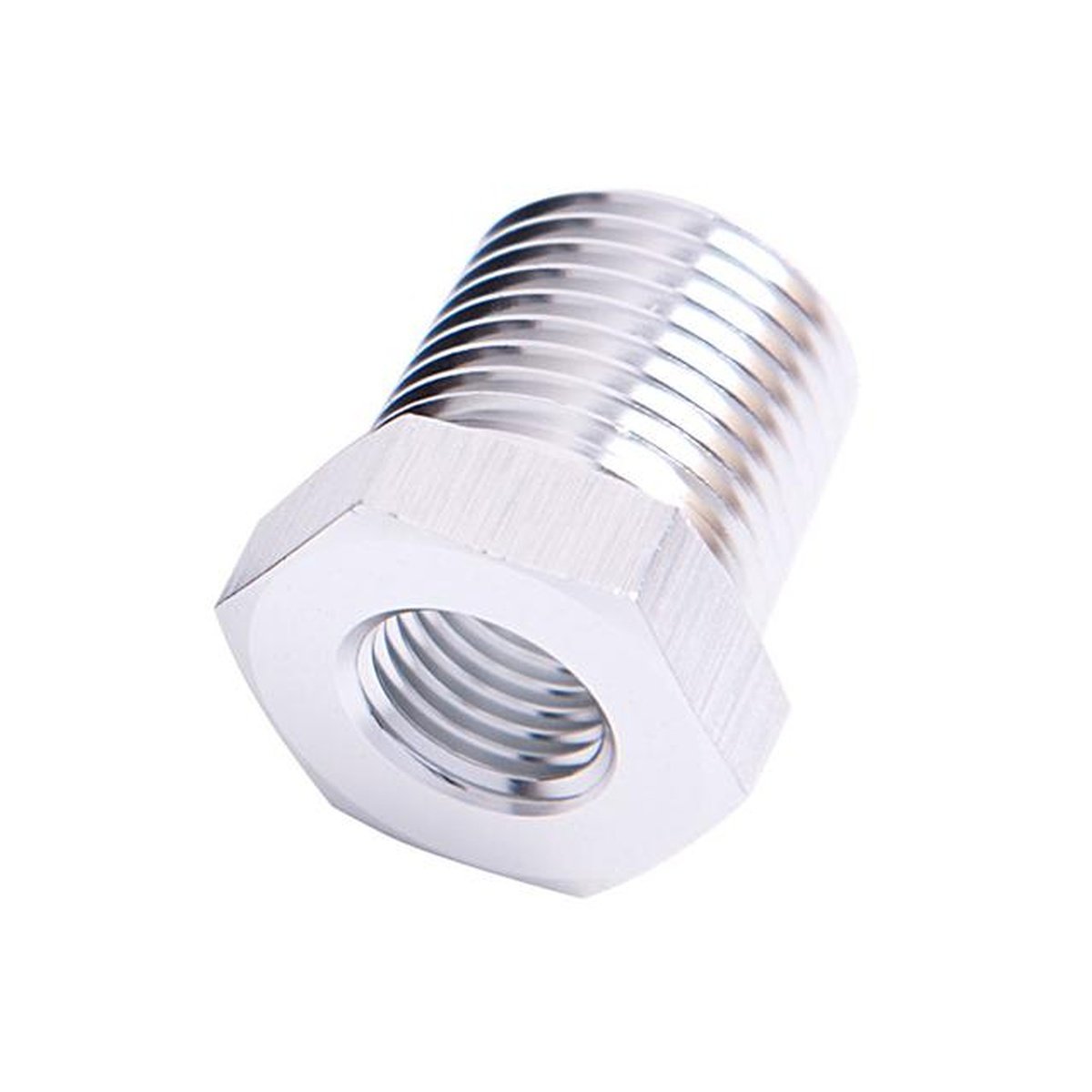 Aeroflow AF912-06-02S Npt Pipe Reducer 3/8" To 1/8" Silver Male To Female