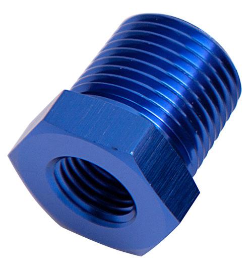 Aeroflow AF912-12-08 Npt Pipe Reducer 3/4" To 1/2" Blue Male To Female