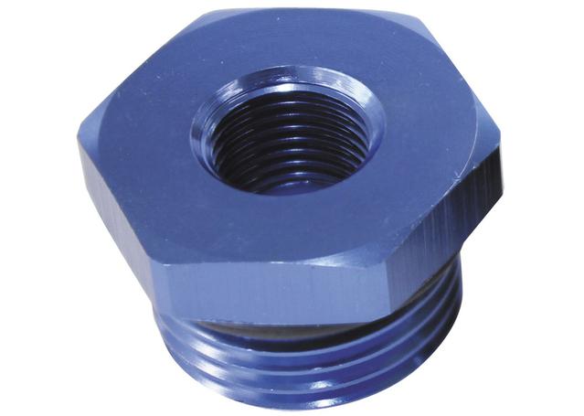 Aeroflow AF912-P08-02 -8ORB Port Reducer To 1/8" Npt Blue Male To Female