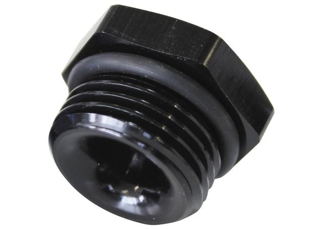 Aeroflow AF912-P12-02BLK -12ORB Port Reducer To 1/8 Npt Black Male To Female