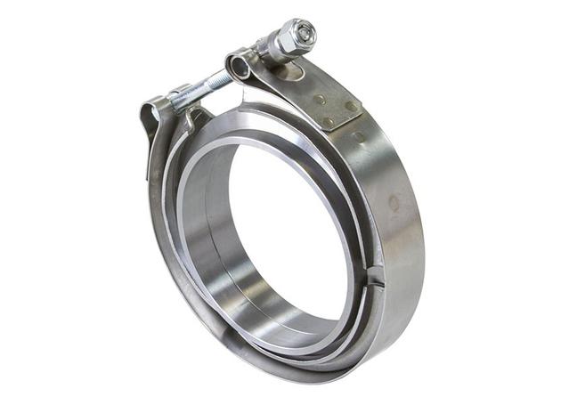 Aeroflow AF92-1500SS 1.5" V Band Clamp Kit 2 X Weldrings 1 X Stainless Clamp