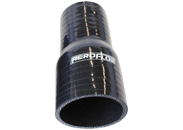 Aeroflow AF9201-125-112 Silicone Hose Reducer Str Black I.D 1.25-1.125" 32-28mm