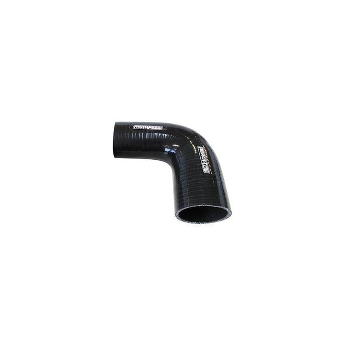 Aeroflow Silicone Hose Reducer 90Deg; Black 3.75-3.00" 95-76mm