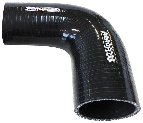 Aeroflow AF9203-300-200 Silicone Hose Reducer 90Deg; Black I.D 3.00-2.00" 76-51mm