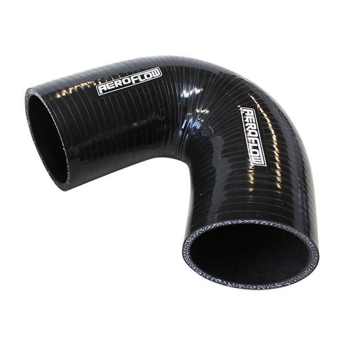 Aeroflow AF9205-250 Silicone Hose 135 Deg; Black I.D 2.50" 63mm x 100mm Leg