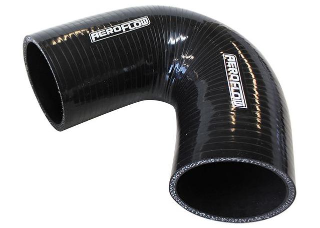 Aeroflow AF9205-400 Silicone Hose 135 Deg; Black I.D 4.00" 102mm x 100mm Leg