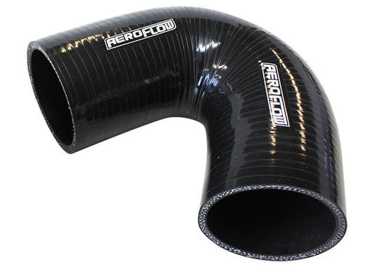 Aeroflow AF9205-400 Silicone Hose 135 Deg; Black I.D 4.00" 102mm x 100mm Leg