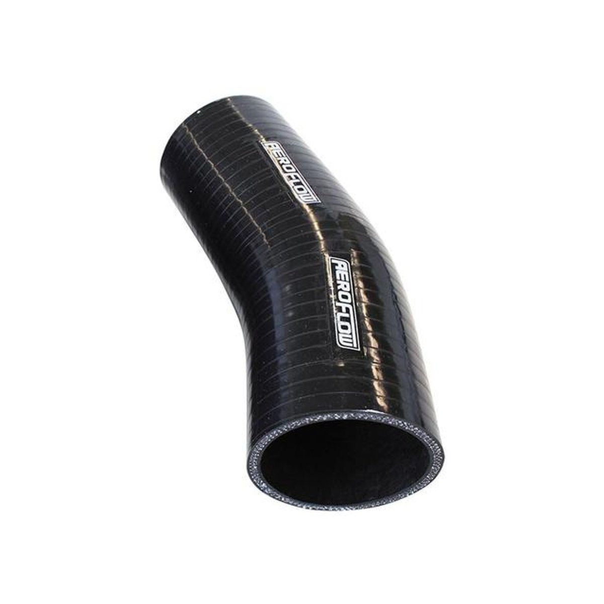 Aeroflow AF9207-275 Silicone Hose 23 Deg; Black I.D 2.75" 70mm x 125mm Leg