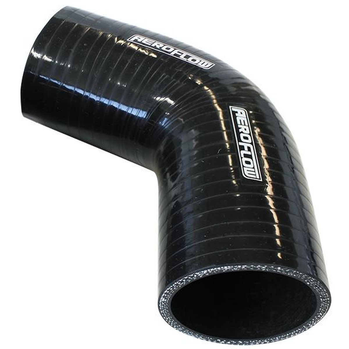 Aeroflow AF9208-300 Silicone Hose 67 Deg; Black I.D 3.00" 76mm x 125mm Leg