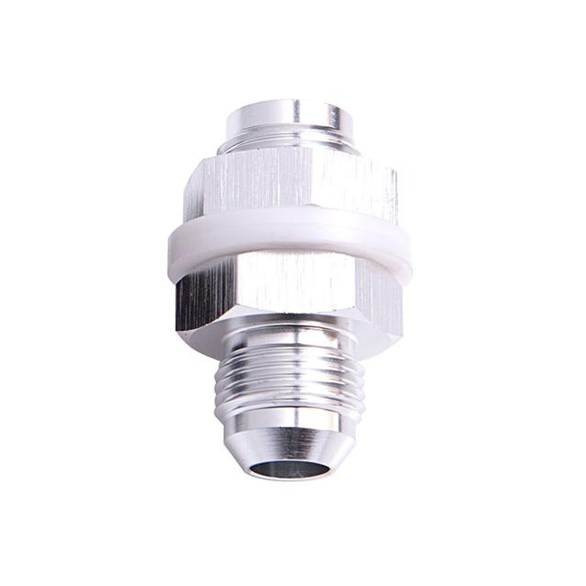 Aeroflow AF921-06S Fuel Cell Fitting -6AN Silver Fuel Cell Bulkhead Fitting