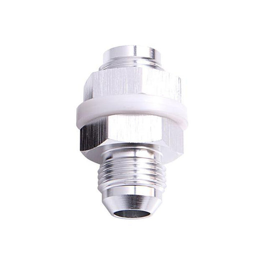 Aeroflow AF921-06S Fuel Cell Fitting -6AN Silver Fuel Cell Bulkhead Fitting