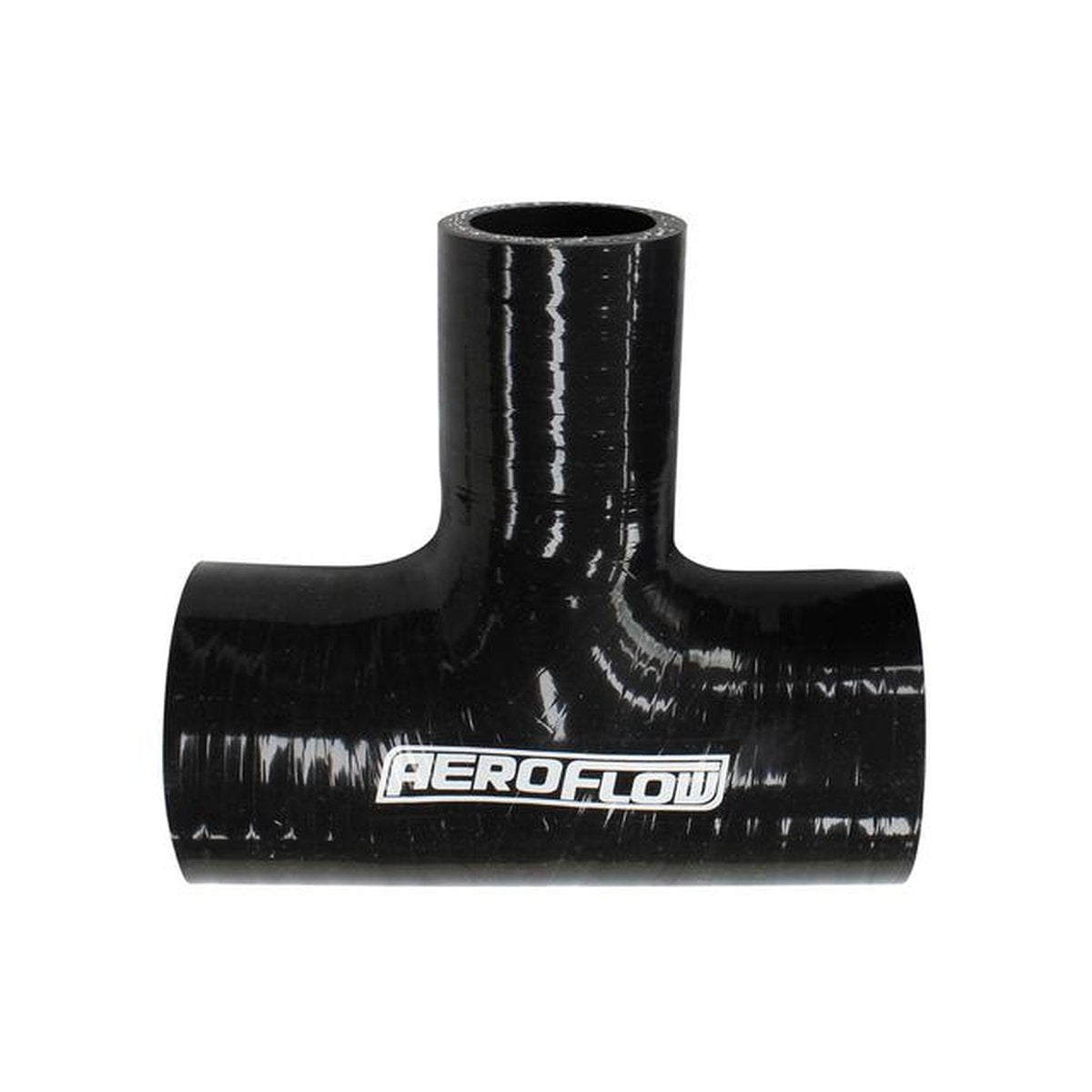 Aeroflow Silicone T Piece 1.5" 38mm I.D x 1" 25mm Side Leg Black Tee Piece
