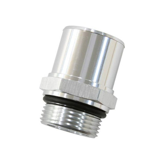 Aeroflow AF926-22-16S -16ORB To 1-3/8" / 35mm Barb Silver 55mm Oal