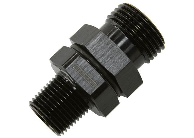 Aeroflow AF928-10-06BLK -10ORB To 3/8" Npt Coupler Black -10ORB To 3/8"