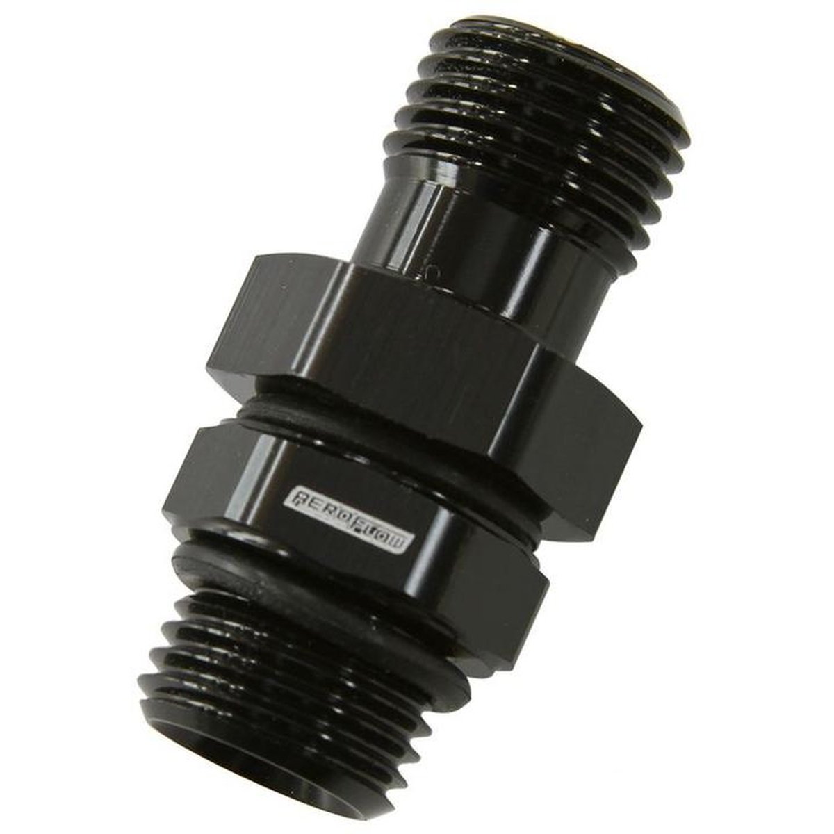 Aeroflow AF929-06BLK -6ORB Swivel Male To Male Black