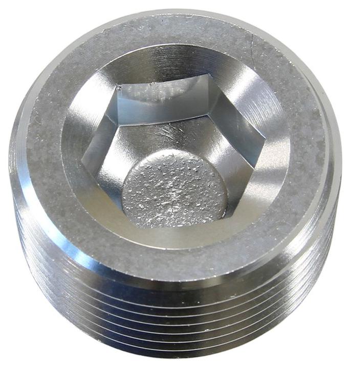 Aeroflow AF932-08S Npt Plug 1/2" Silver 1/2" Npt