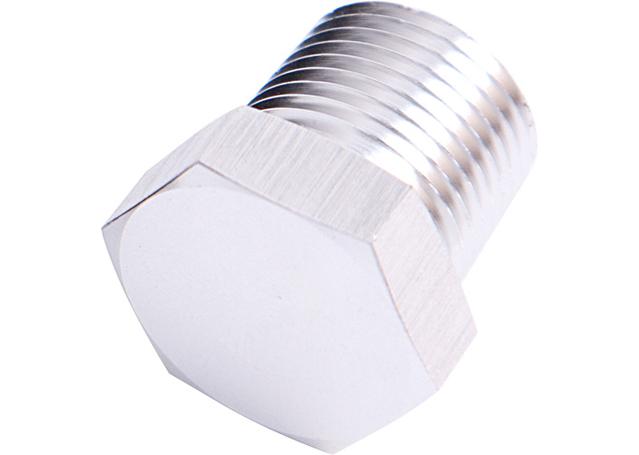 Aeroflow AF933-12S Npt Hex Head Plug 3/4" Npt Silver
