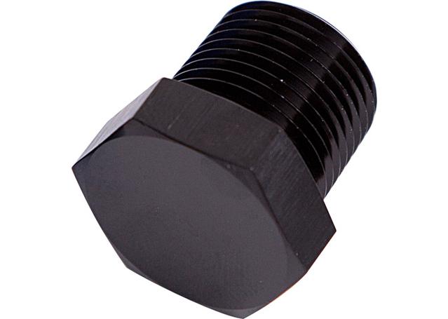 Aeroflow AF933-04BLK Npt Hex Head Plug 1/4" Npt Black
