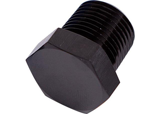 Aeroflow AF933-04BLK Npt Hex Head Plug 1/4" Npt Black